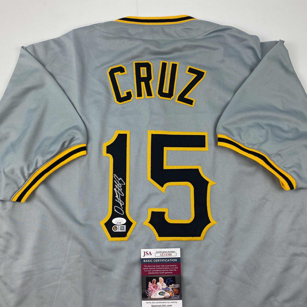 autographed-signed-oneil-cruz-pittsburgh-grey-baseball-jersey-jsa-coa