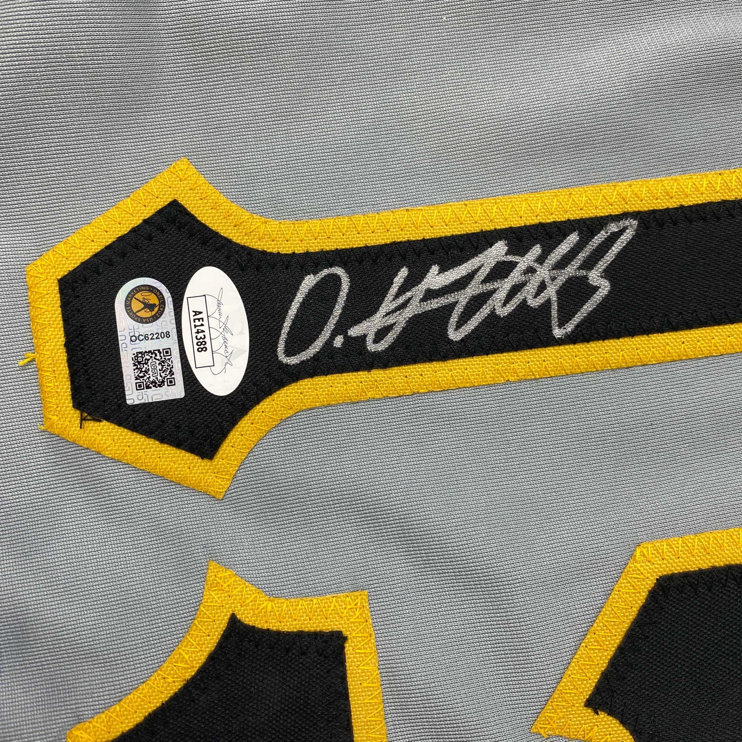 autographed-signed-oneil-cruz-pittsburgh-grey-baseball-jersey-jsa-coa