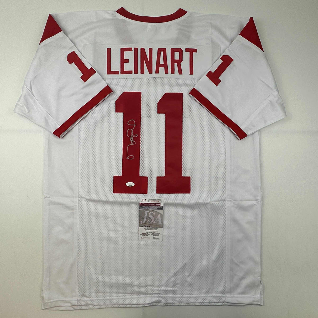 autographed-signed-matt-leinart-usc-white-football-jersey-jsa-coa