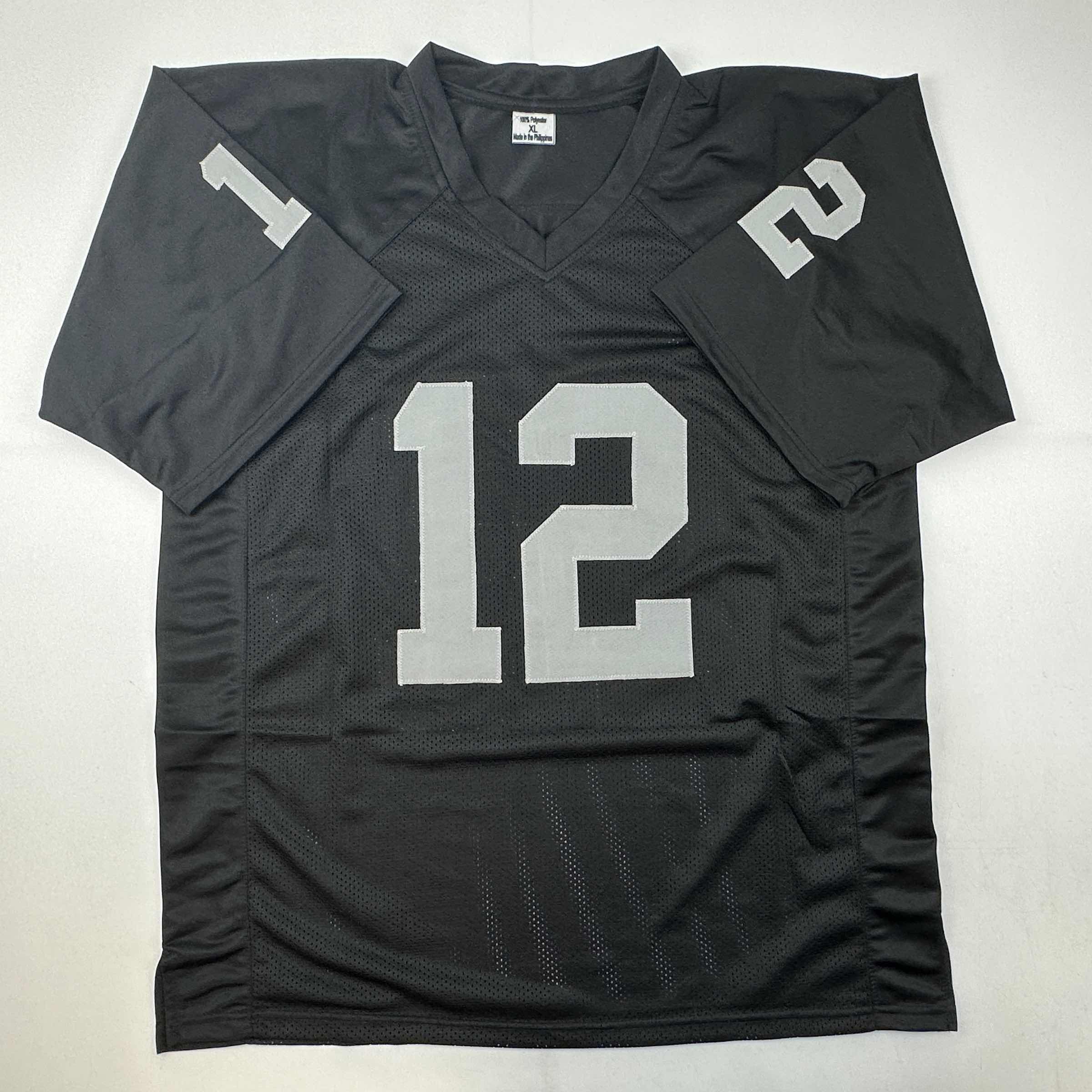 autographed-signed-rich-gannon-oakland-las-vegas-black-football-jersey-jsa-coa