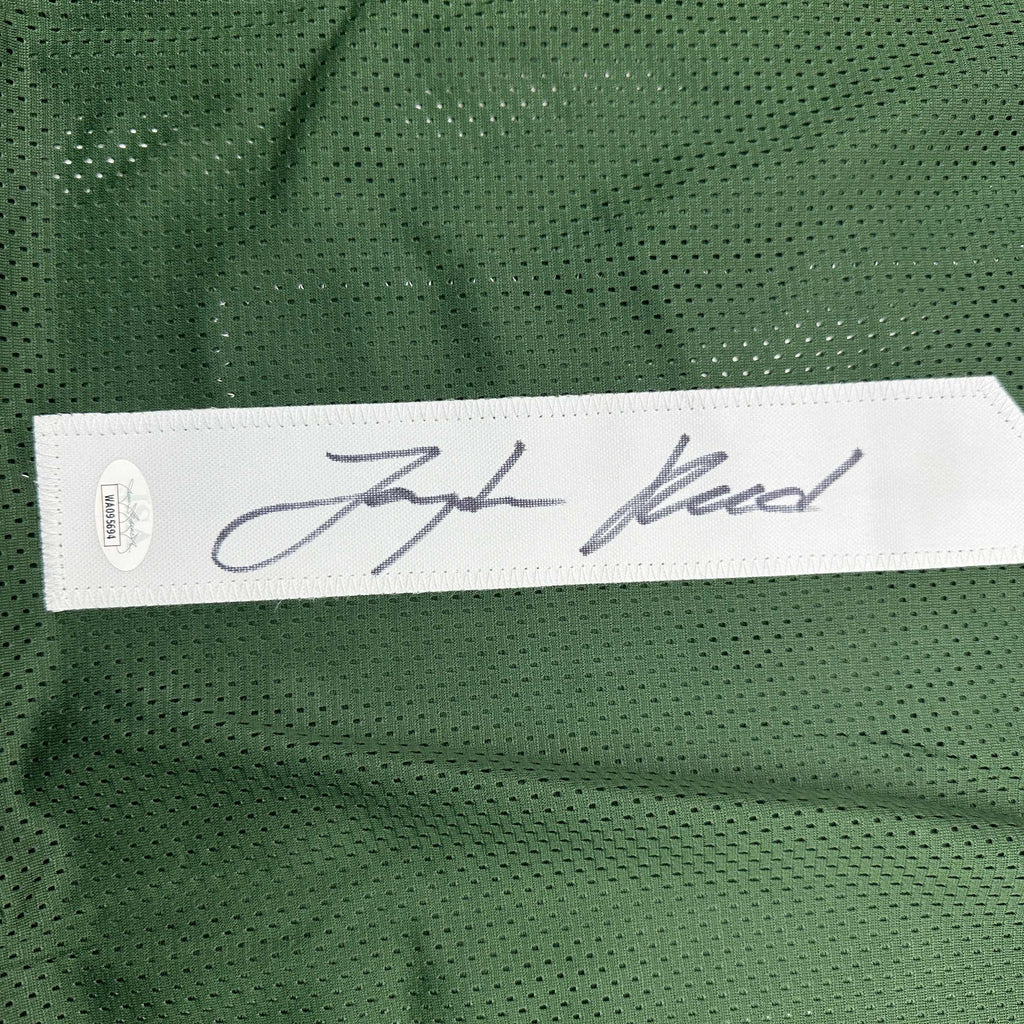 autographed-signed-jayden-reed-michigan-state-green-college-football-jersey-jsa-coa