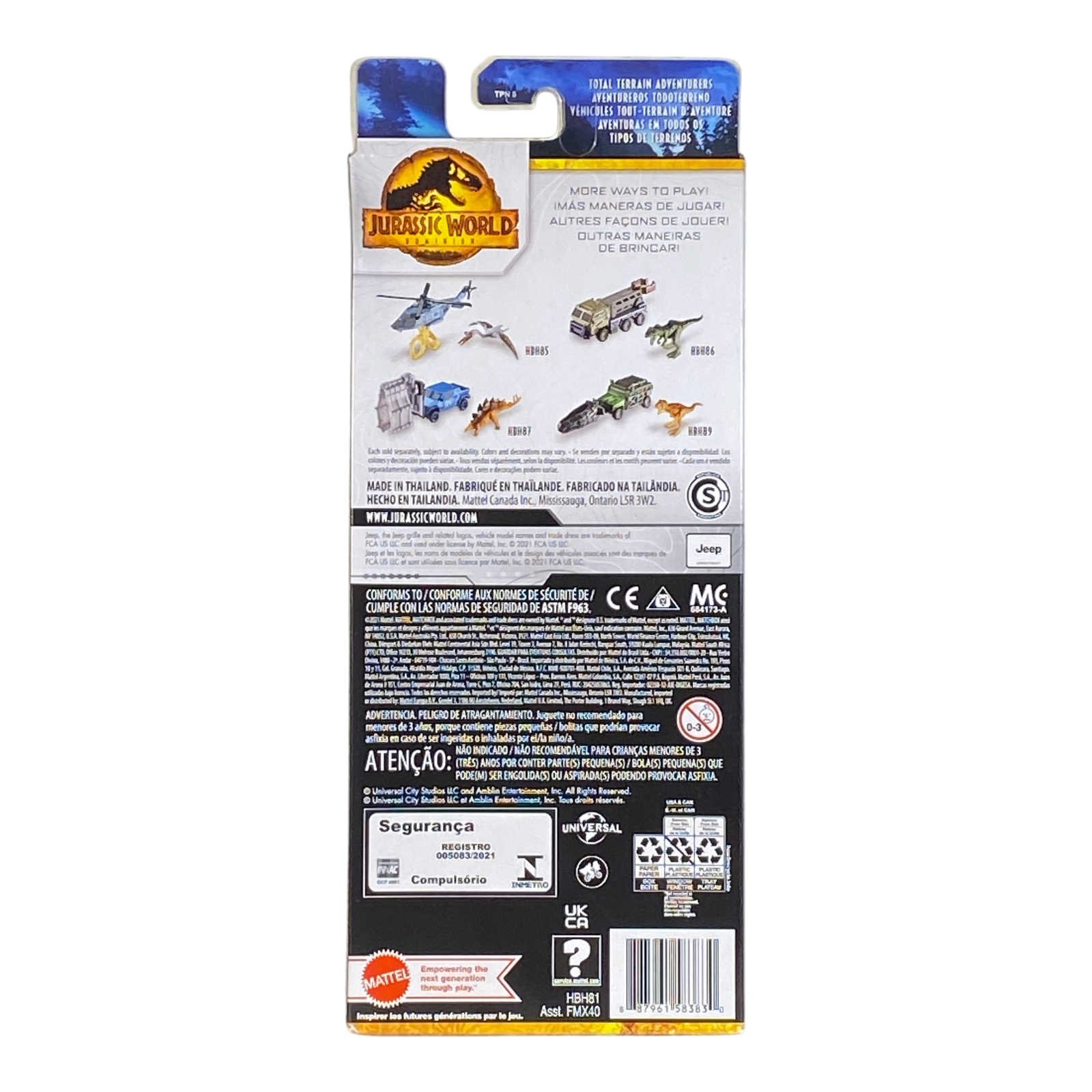 Matchbox Jurassic World Dominion 5 Pack