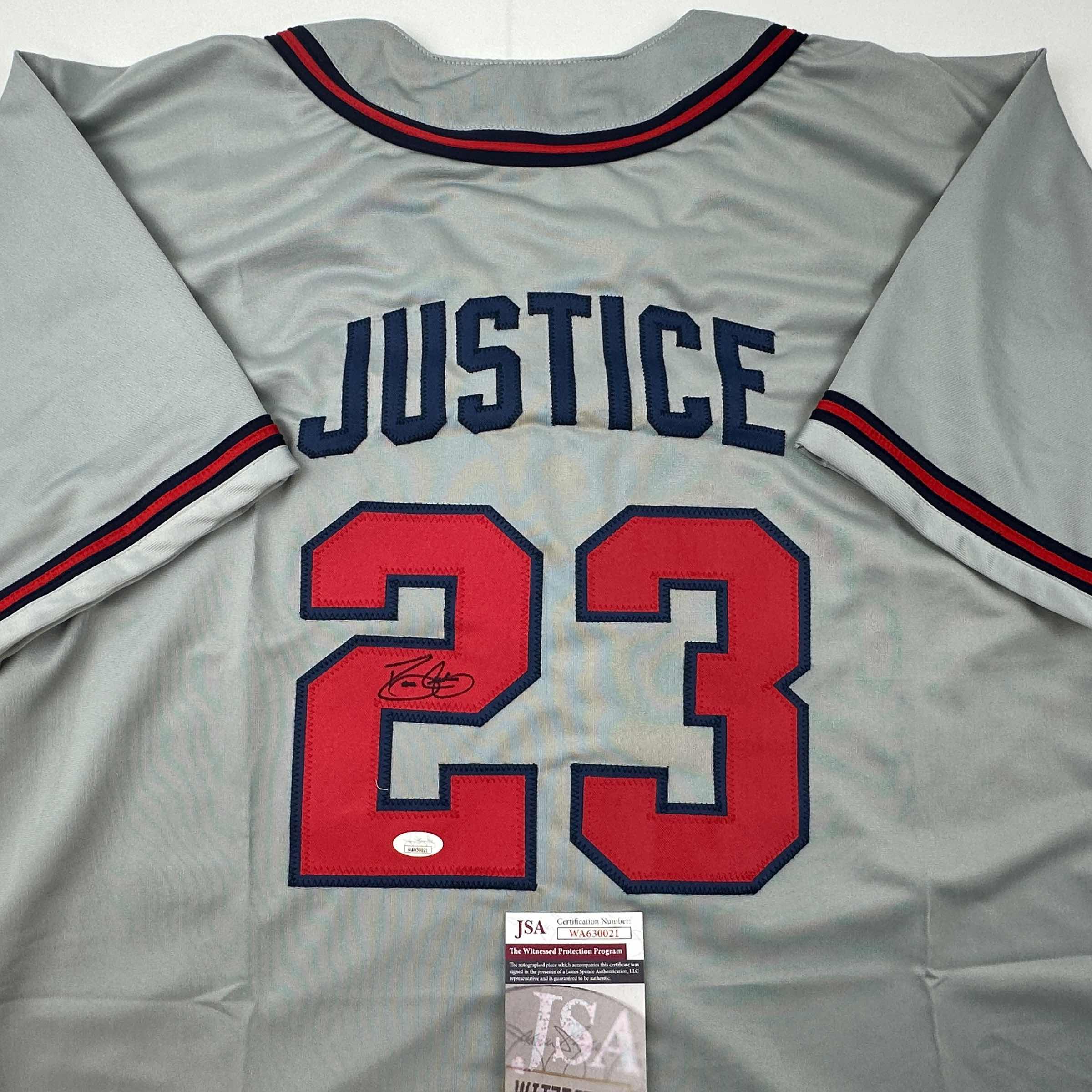 autographed-signed-david-justice-atlanta-grey-baseball-jersey-jsa-coa