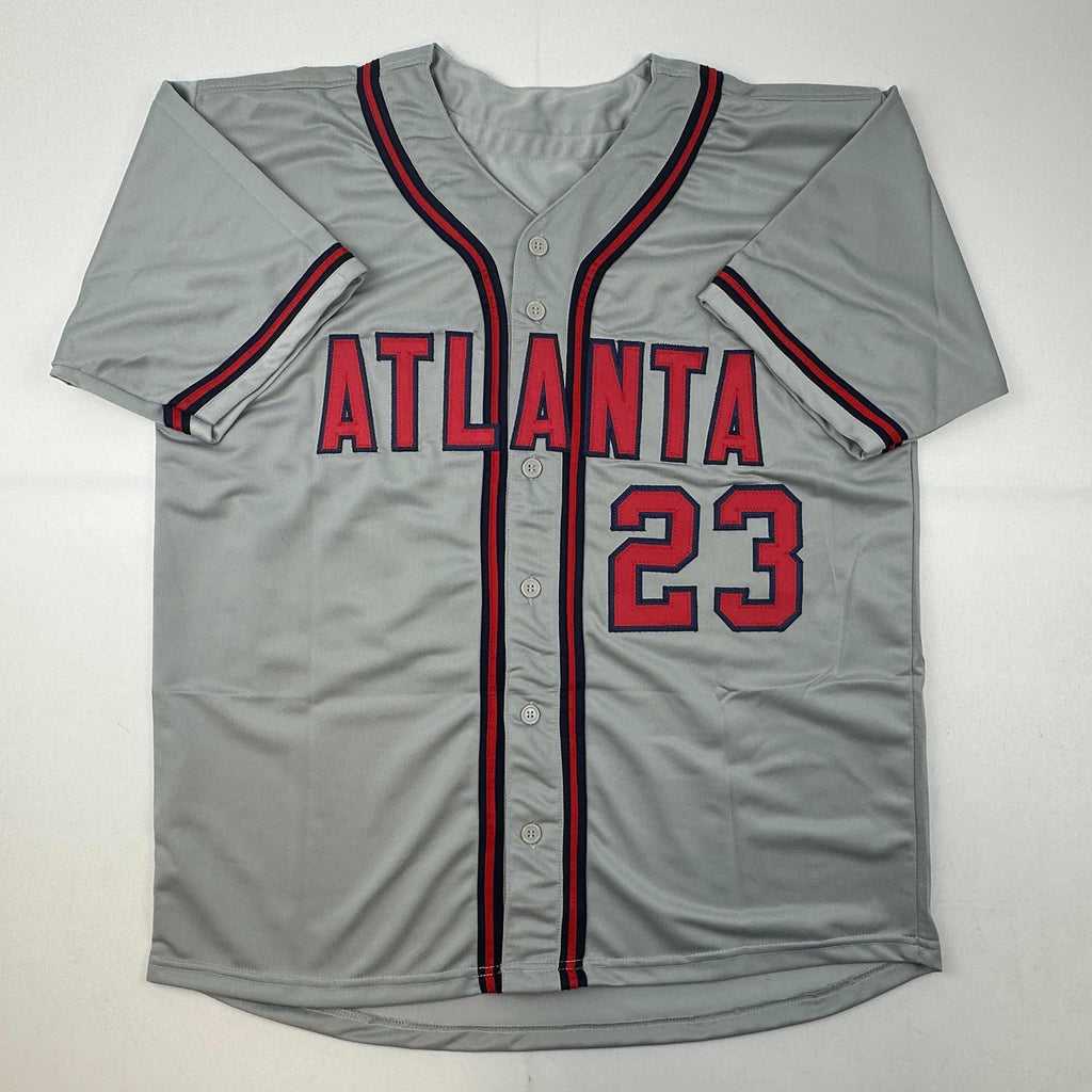 autographed-signed-david-justice-atlanta-grey-baseball-jersey-jsa-coa