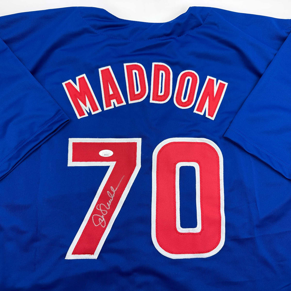 autographed-signed-joe-maddon-chicago-blue-baseball-jersey-jsa-coa