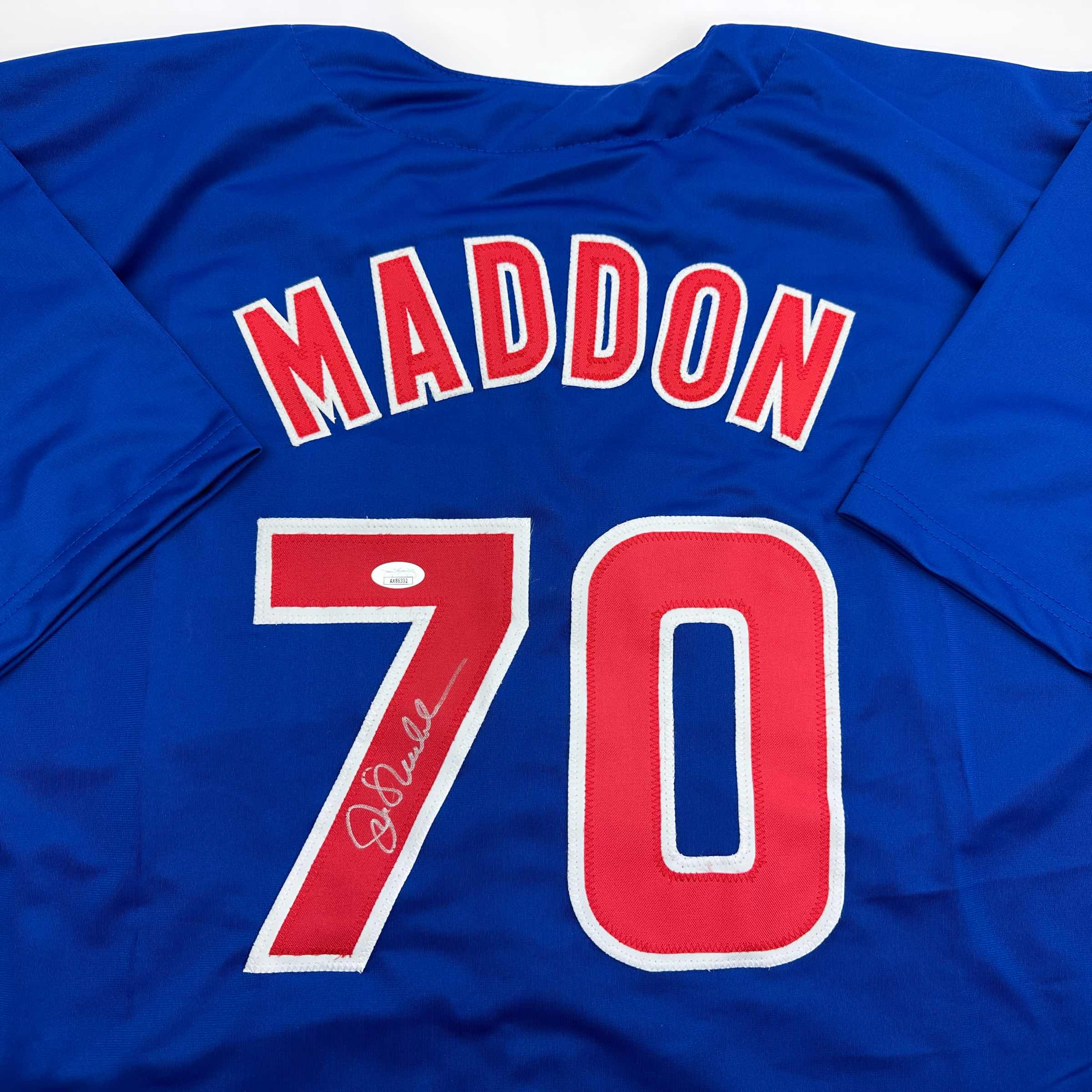 autographed-signed-joe-maddon-chicago-blue-baseball-jersey-jsa-coa