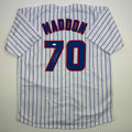 autographed-signed-joe-maddon-chicago-pinstripe-baseball-jersey-jsa-coa