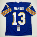 autographed-signed-dan-marino-pittsburgh-blue-college-football-jersey-jsa-coa