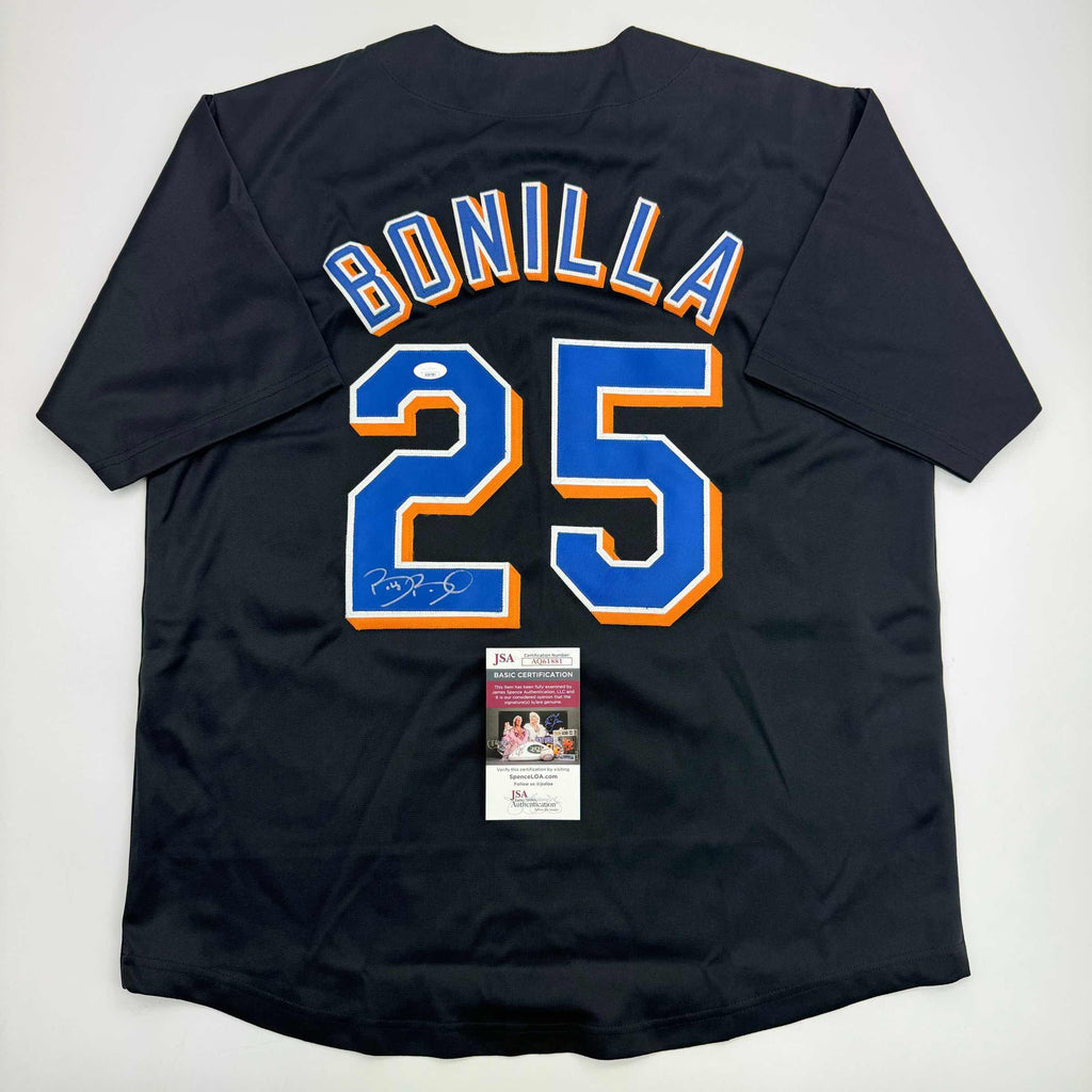 autographed-signed-bobby-bonilla-new-york-black-baseball-jersey-jsa-coa