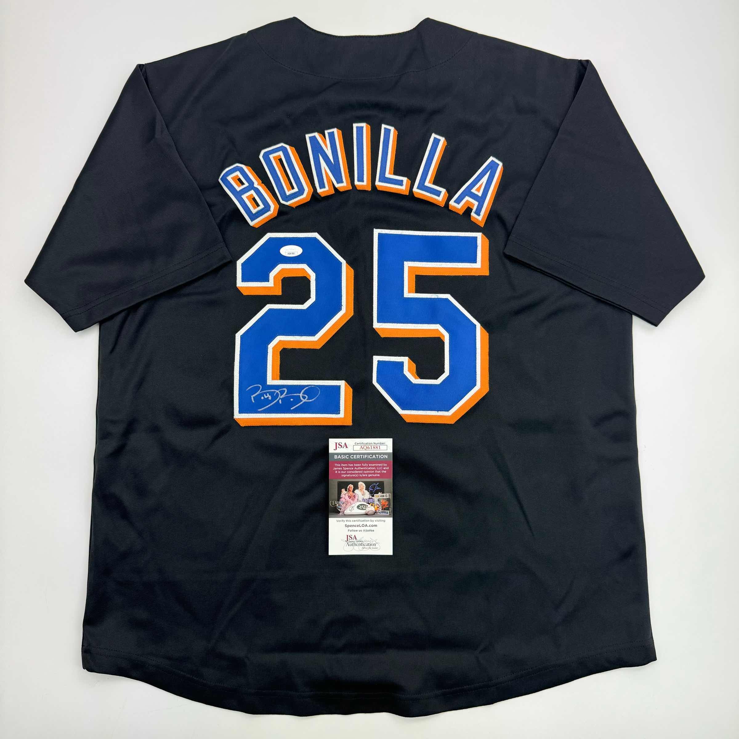autographed-signed-bobby-bonilla-new-york-black-baseball-jersey-jsa-coa