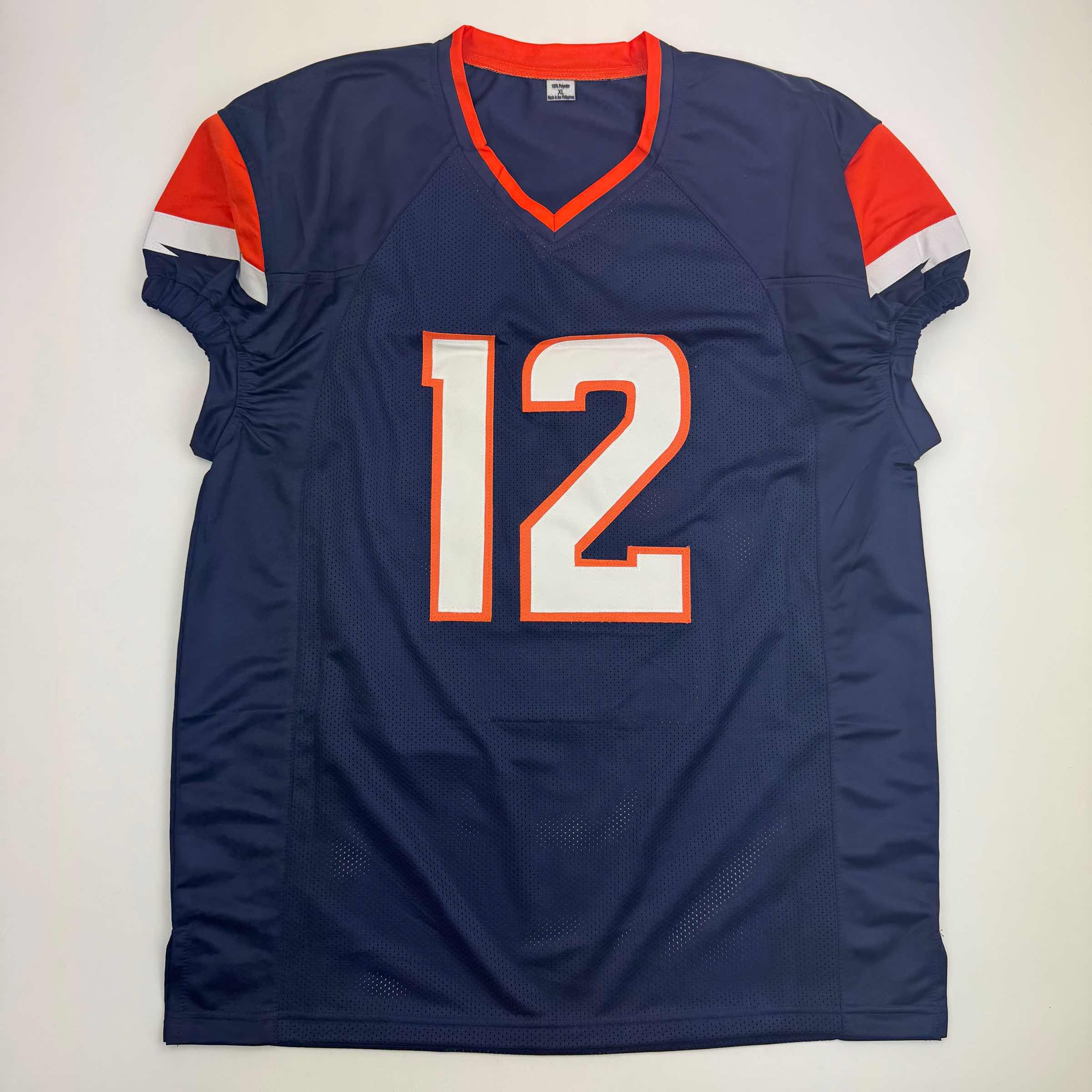 autographed-signed-r-j-rj-harvey-denver-blue-football-jersey-jsa-coa-1