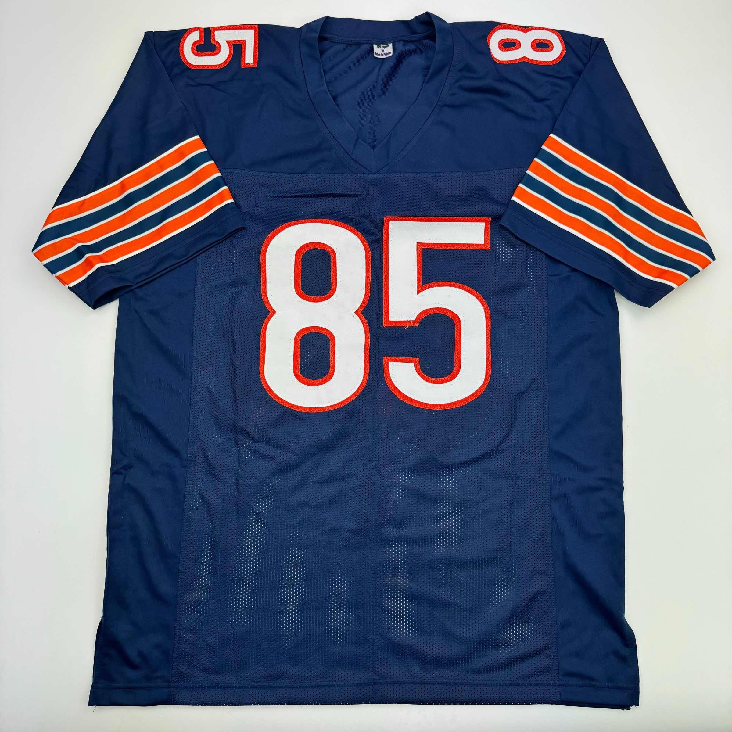 autographed-signed-cole-kmet-chicago-blue-football-jersey-jsa-coa