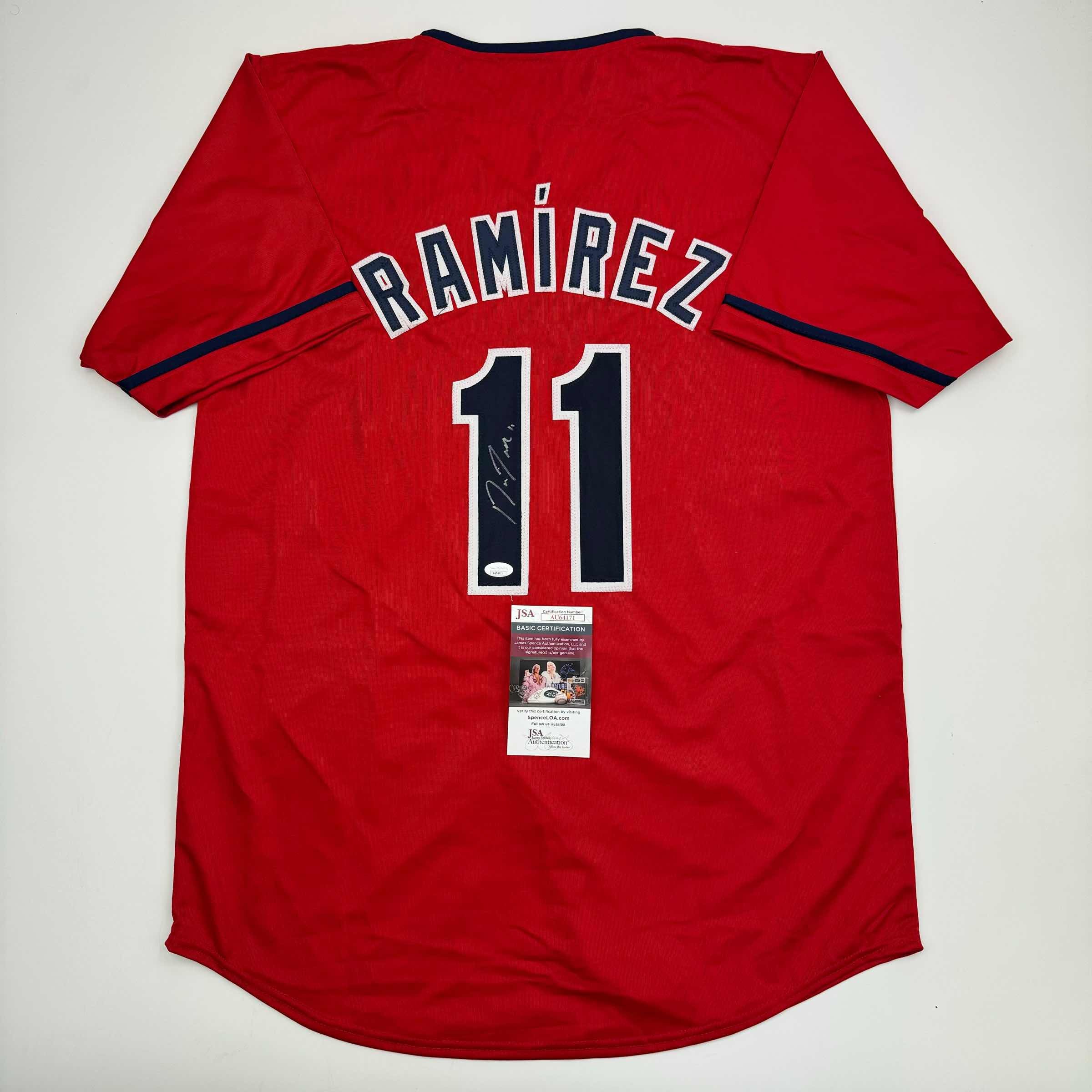 autographed-signed-jose-ramirez-cleveland-red-baseball-jersey-jsa-coa