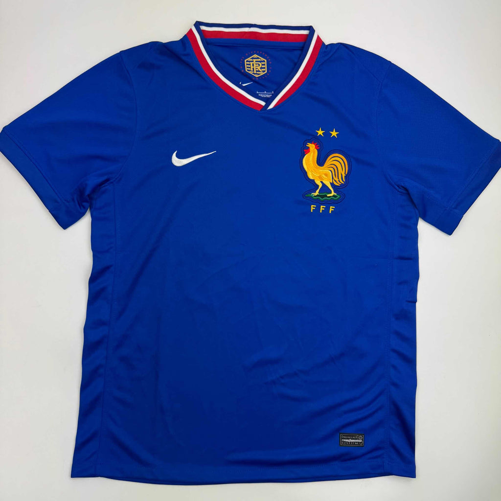 autographed-signed-bradley-barcola-france-french-national-team-blue-soccer-jersey-beckett-bas-coa