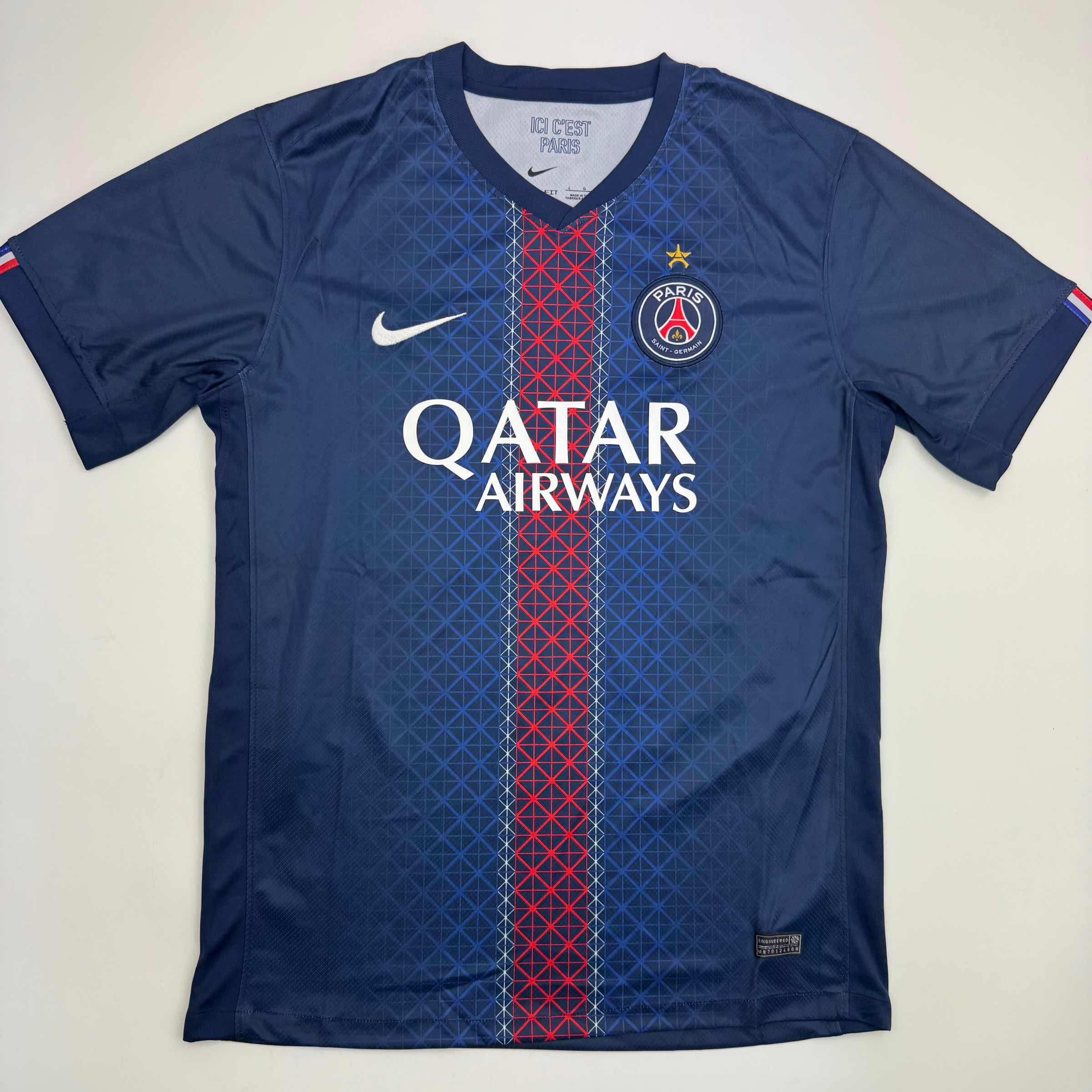 autographed-signed-bradley-barcola-psg-paris-saint-germain-blue-soccer-futbol-jersey-beckett-bas-coa