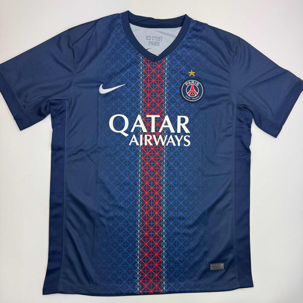 autographed-signed-joao-neves-psg-paris-saint-germain-blue-soccer-futbol-jersey-beckett-bas-coa