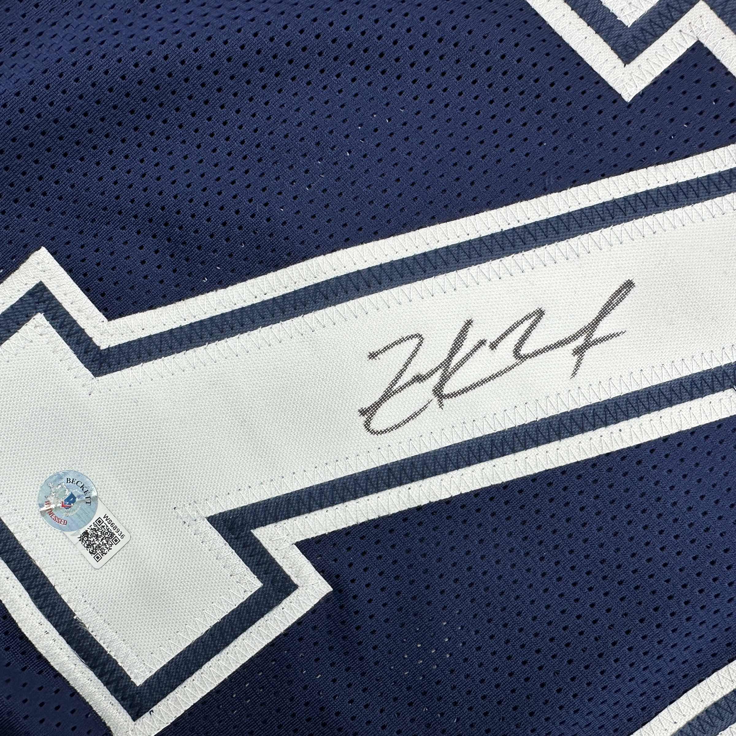 autographed-signed-zack-martin-dallas-blue-football-jersey-beckett-bas-coa