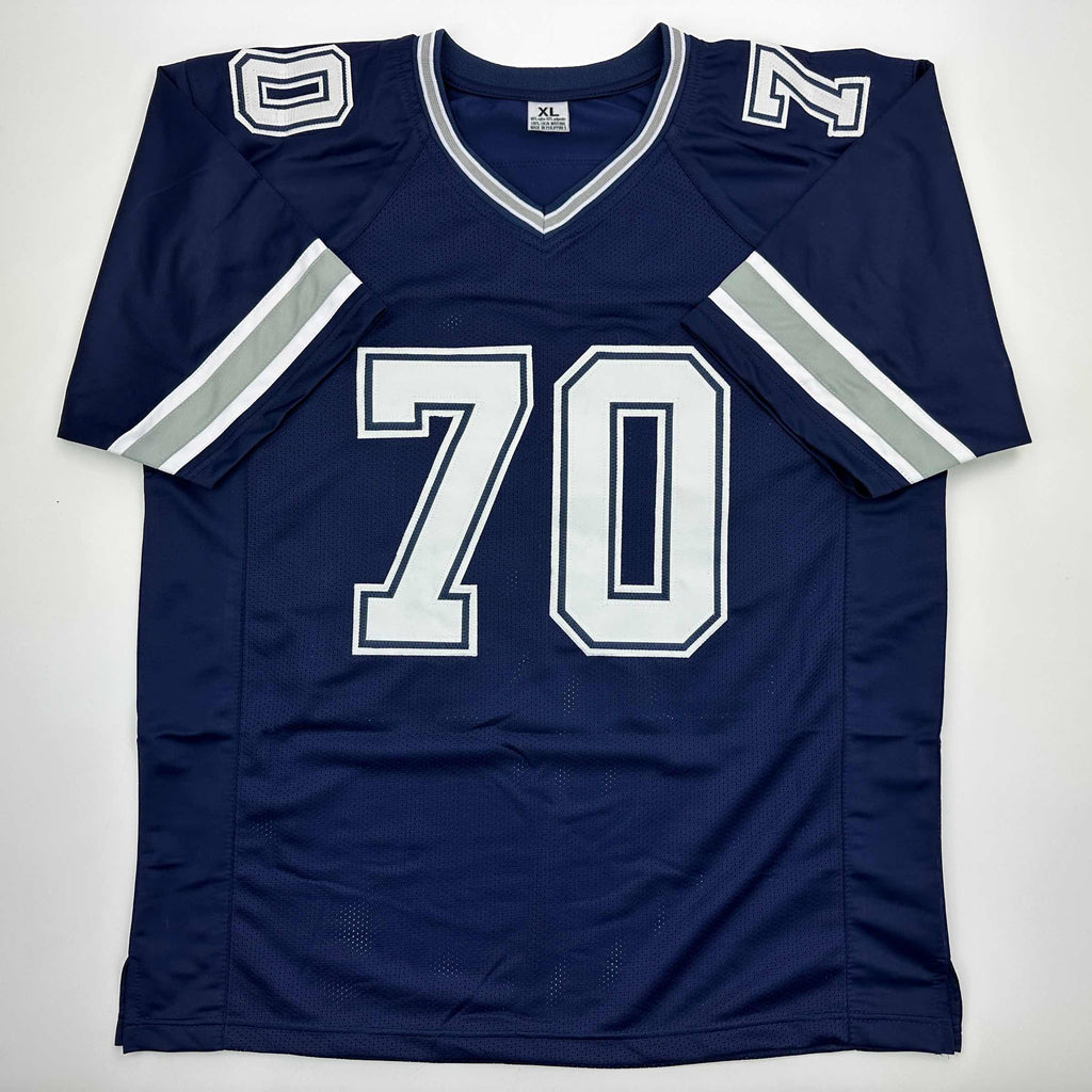 autographed-signed-zack-martin-dallas-blue-football-jersey-beckett-bas-coa