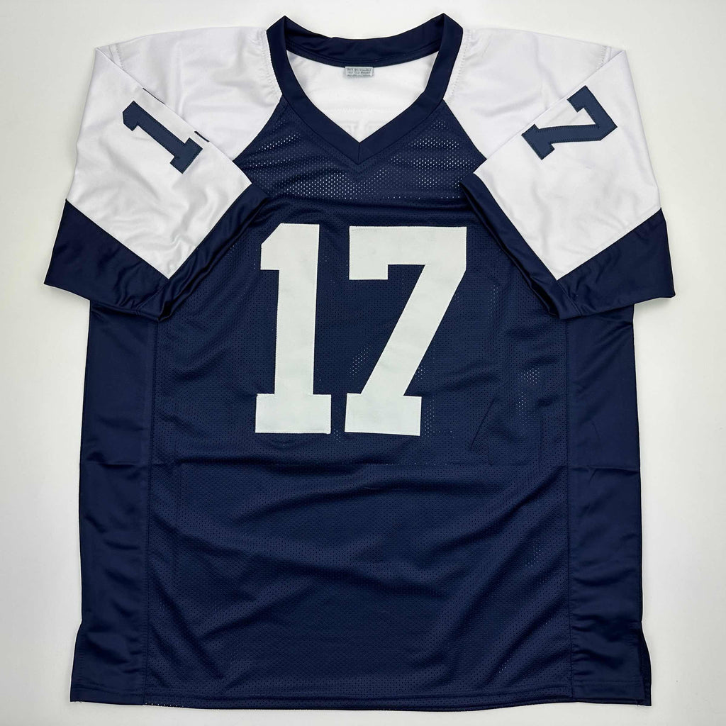 autographed-signed-brandon-aubrey-dallas-thanksgiving-day-football-jersey-beckett-bas-coa