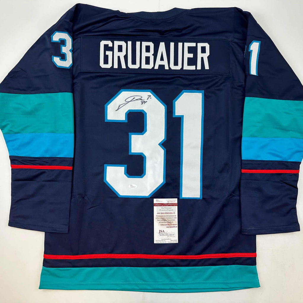autographed-signed-philipp-grubauer-seattle-blue-hockey-jersey-jsa-coa
