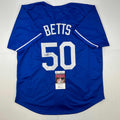 autographed-signed-mookie-betts-los-angeles-la-blue-baseball-jersey-jsa-coa