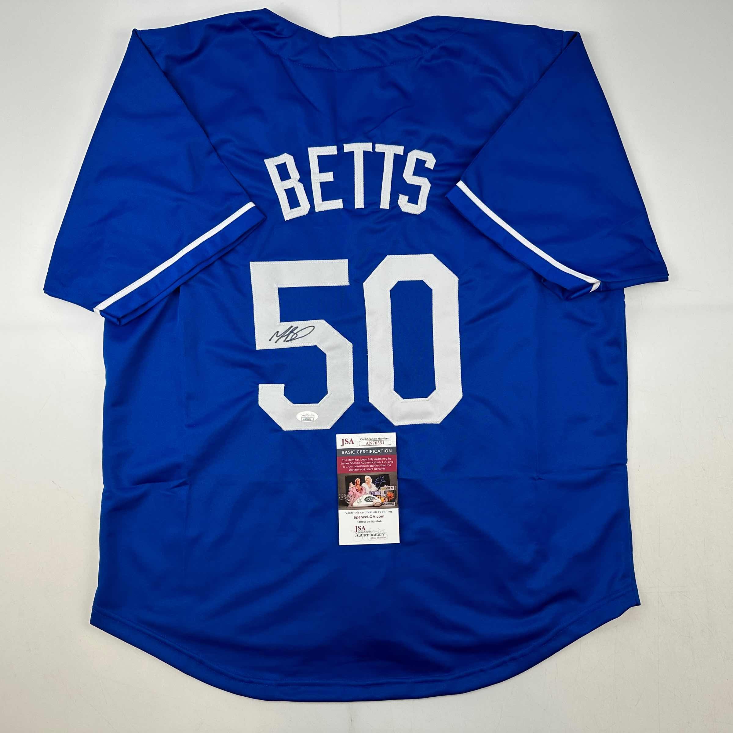 autographed-signed-mookie-betts-los-angeles-la-blue-baseball-jersey-jsa-coa