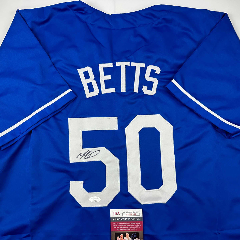 autographed-signed-mookie-betts-los-angeles-la-blue-baseball-jersey-jsa-coa