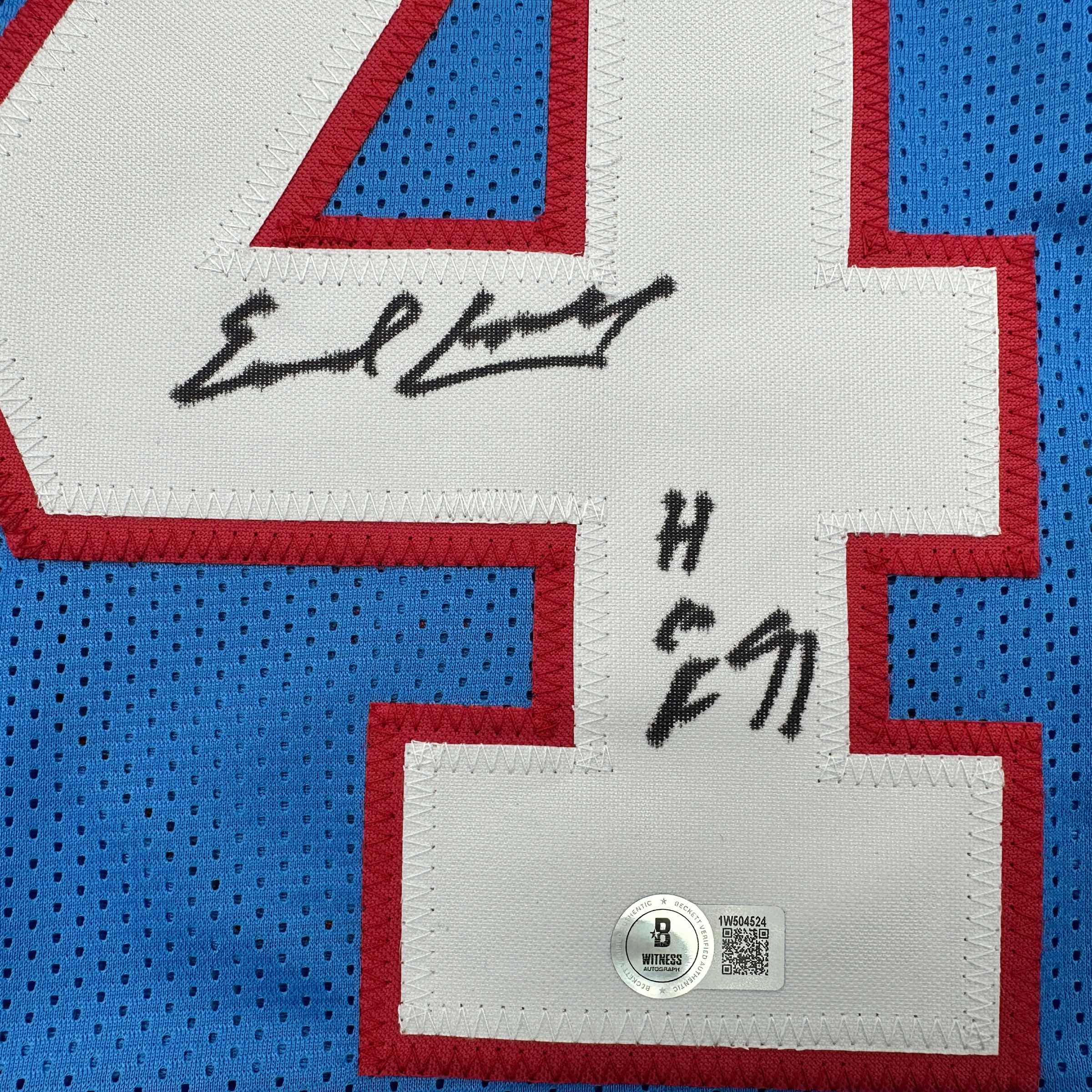 autographed-signed-earl-campbell-hof-91-houston-blue-football-jersey-beckett-bas-coa