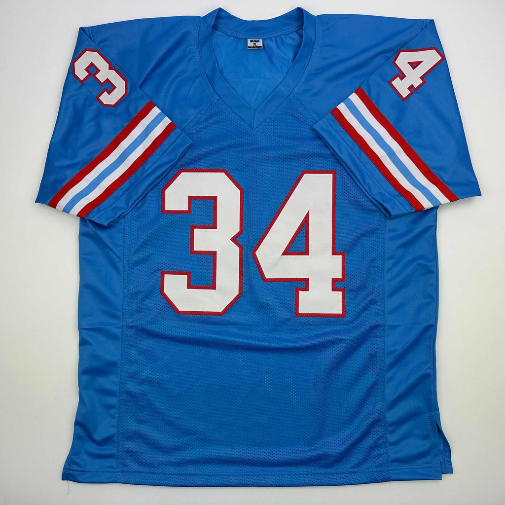 autographed-signed-earl-campbell-hof-91-houston-blue-football-jersey-beckett-bas-coa