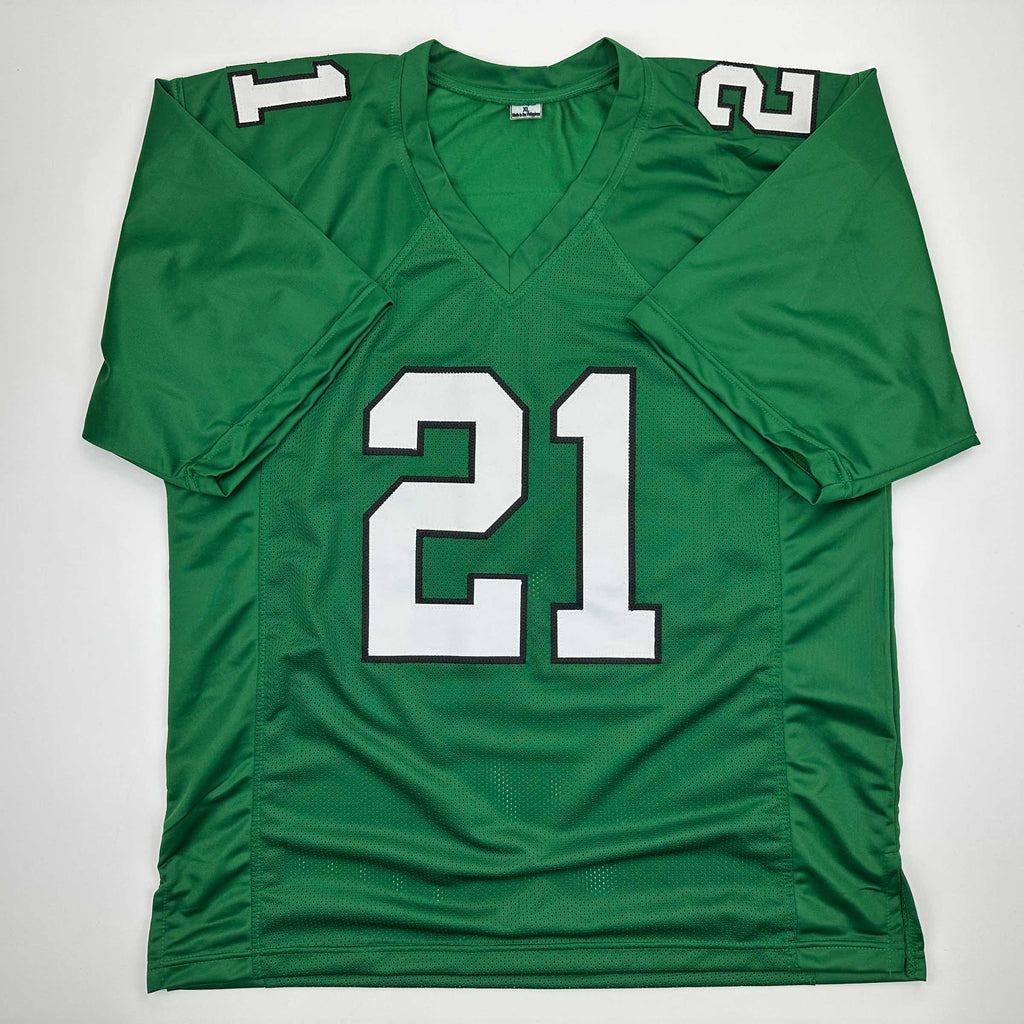 autographed-signed-eric-allen-philadelphia-kelly-green-football-jersey-beckett-bas-coa