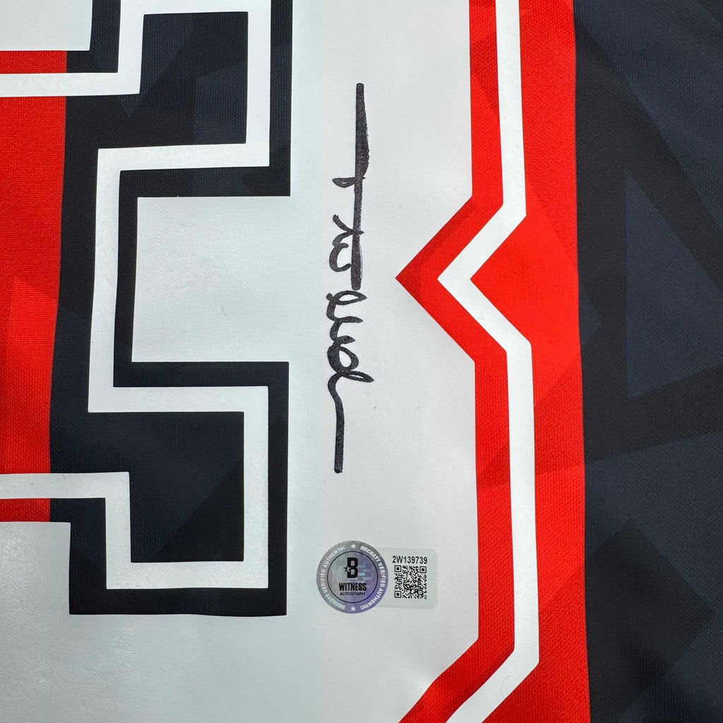 autographed-signed-paolo-maldini-ac-milan-black-red-soccer-futbol-jersey-beckett-bas-coa