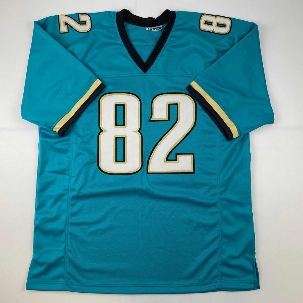 autographed-signed-jimmy-smith-jacksonville-teal-football-jersey-psa-dna-coa