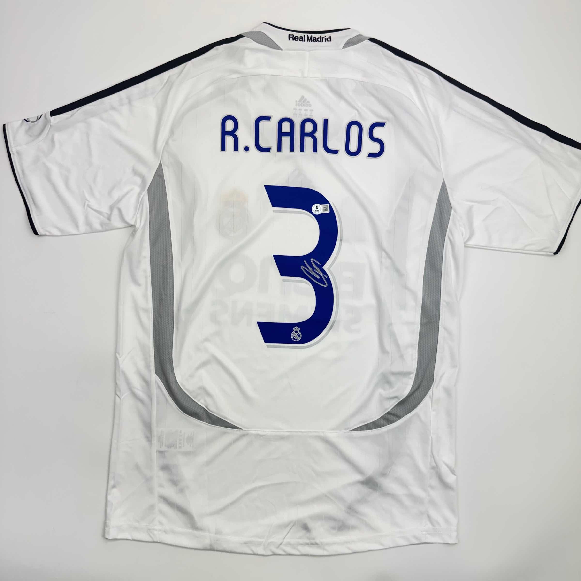 autographed-signed-roberto-carlos-real-madrid-white-soccer-jersey-beckett-bas-coa-1