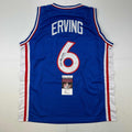 autographed-signed-julius-erving-dr-j-philadelphia-blue-basketball-jersey-jsa-coa