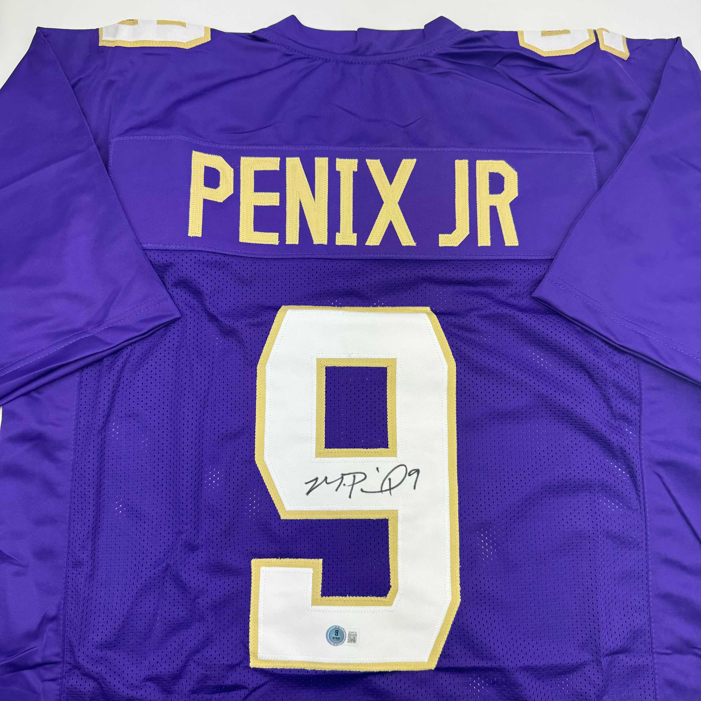 autographed-signed-michael-penix-jr-washington-huskies-purple-college-football-jersey-beckett-bas-coa