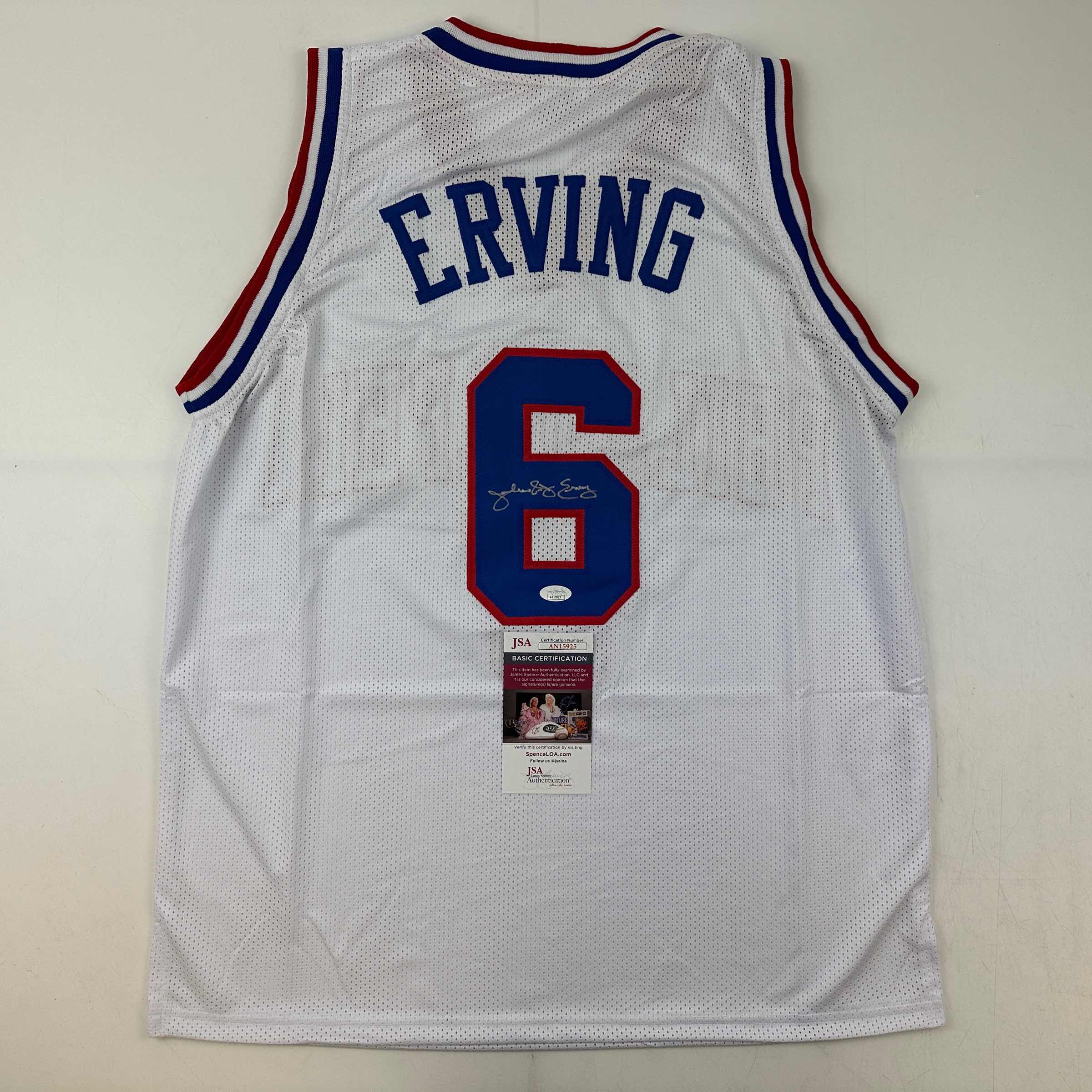 autographed-signed-julius-erving-dr-j-philadelphia-white-basketball-jersey-jsa-coa