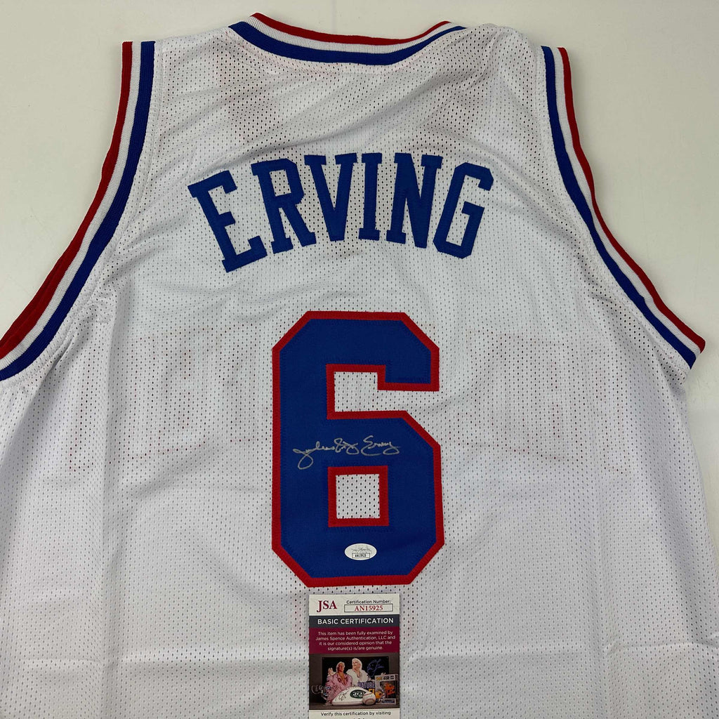 autographed-signed-julius-erving-dr-j-philadelphia-white-basketball-jersey-jsa-coa
