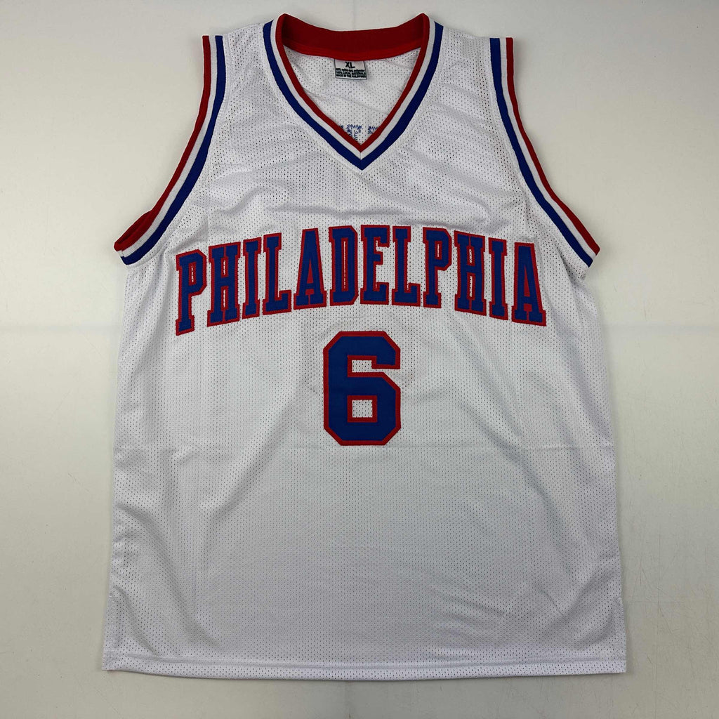 autographed-signed-julius-erving-dr-j-philadelphia-white-basketball-jersey-jsa-coa