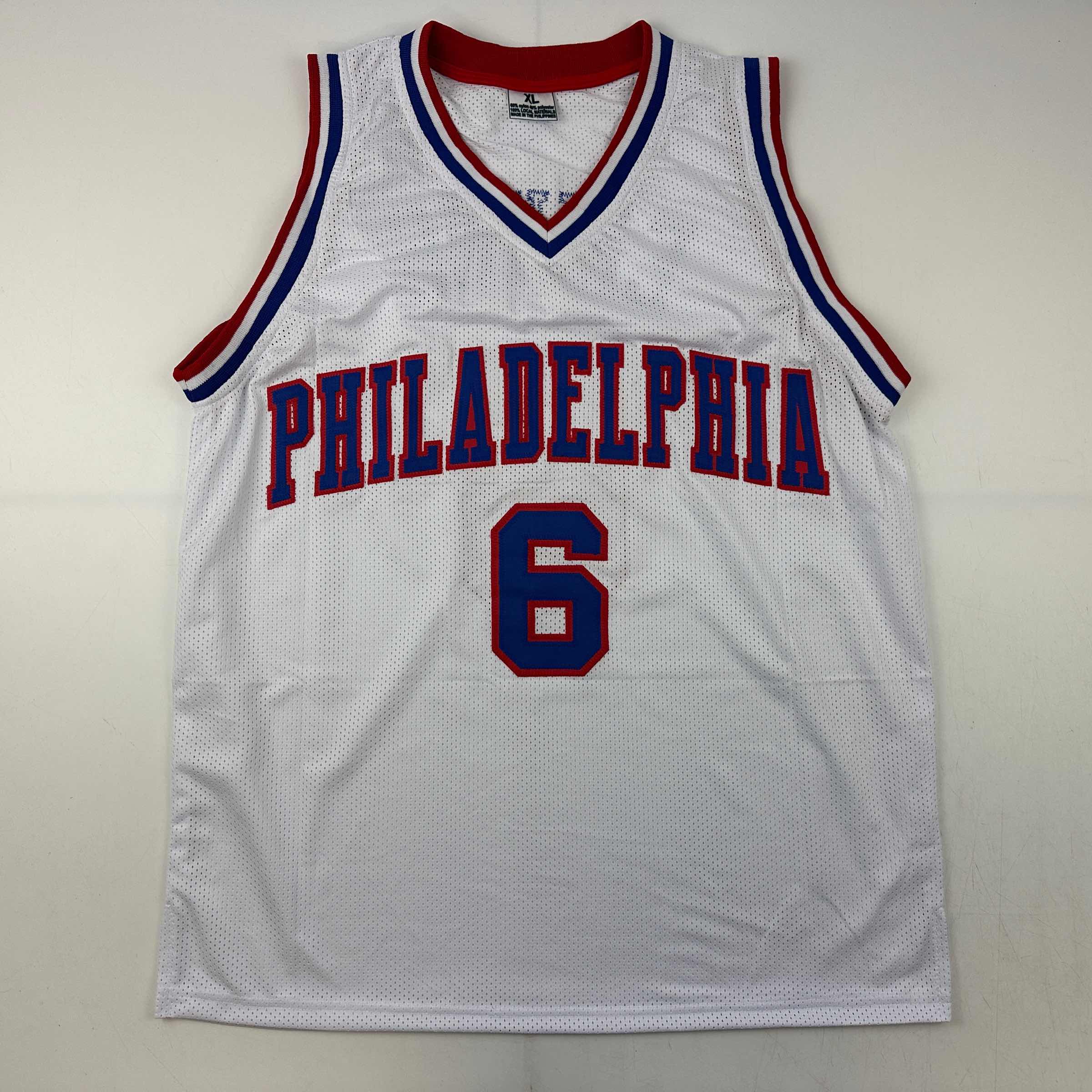 autographed-signed-julius-erving-dr-j-philadelphia-white-basketball-jersey-jsa-coa