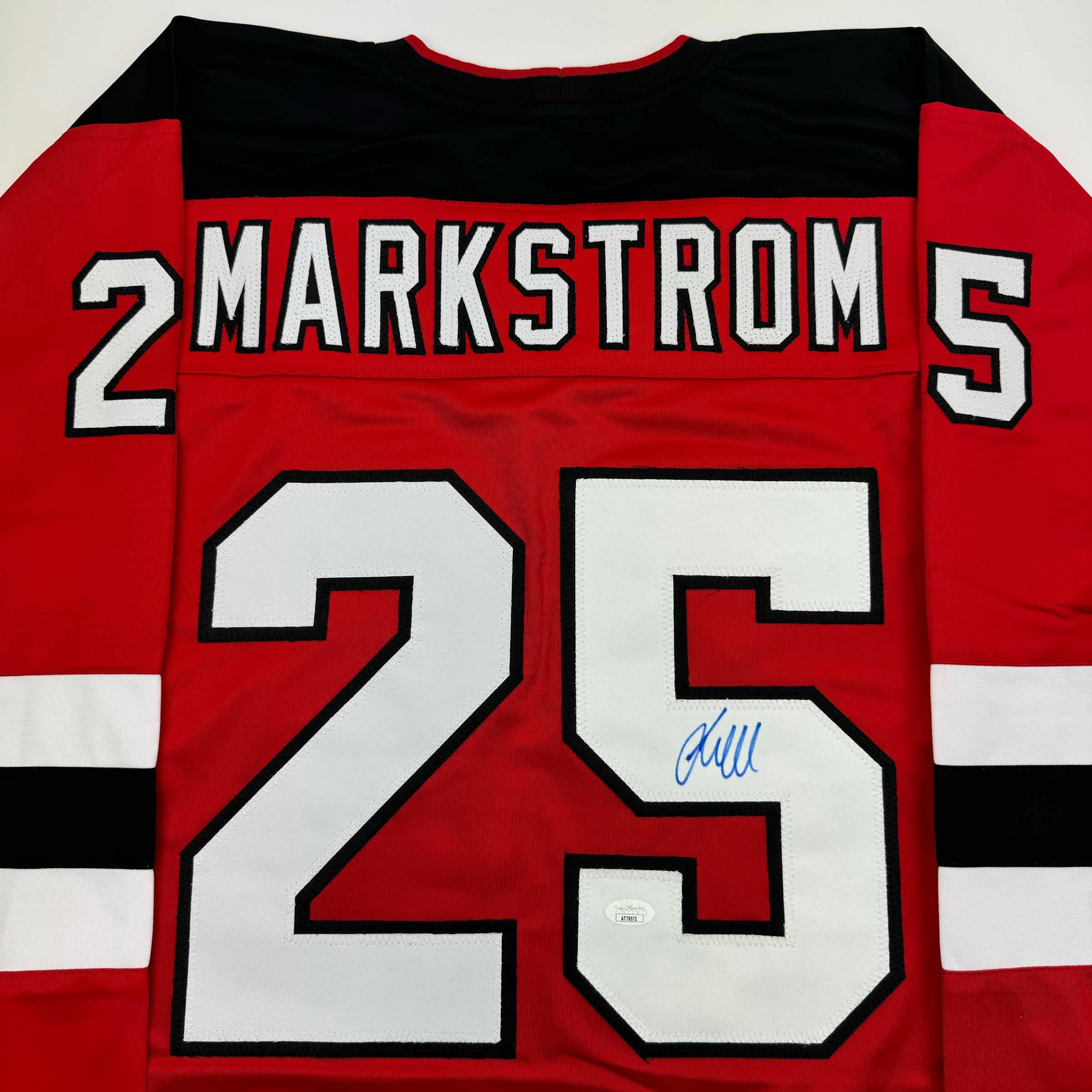 autographed-signed-jacob-markstrom-new-jersey-red-hockey-jersey-jsa-coa
