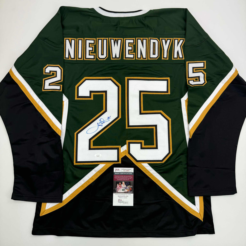 autographed-signed-joe-nieuwendyk-dallas-green-hockey-jersey-jsa-coa