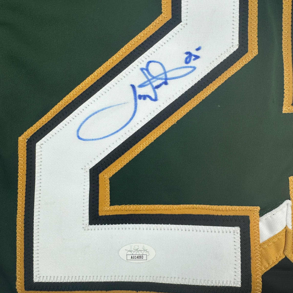 autographed-signed-joe-nieuwendyk-dallas-green-hockey-jersey-jsa-coa