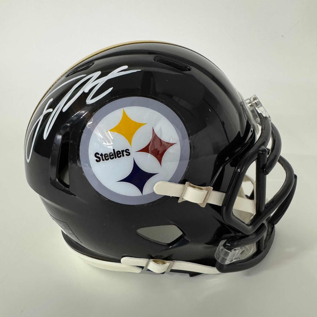 autographed-signed-joey-porter-jr-pittsburgh-steelers-mini-football-helmet-jsa-coa