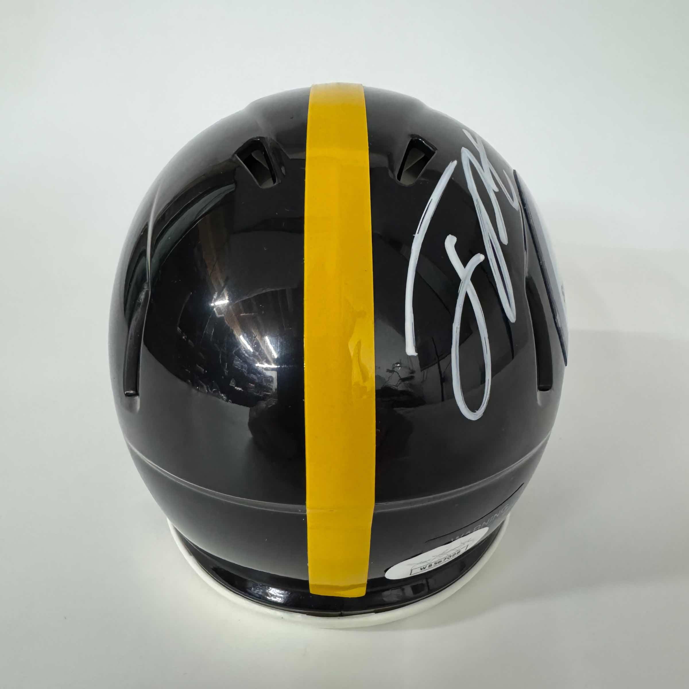 autographed-signed-joey-porter-jr-pittsburgh-steelers-mini-football-helmet-jsa-coa