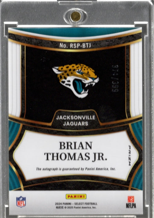 2024-panini-select-brian-thomas-jr-rspbtj-silver-prizm-399-auto-jacksonville-jaguars-rookie-rc-football-card