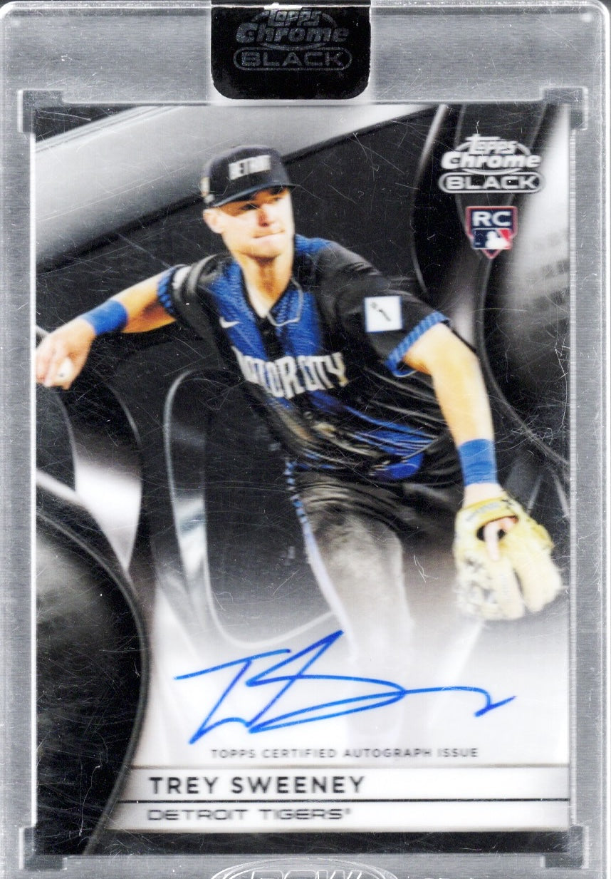 2025-topps-chrome-black-trey-sweeney-cbats-auto-199-detroit-tigers-rookie-rc-baseball-card