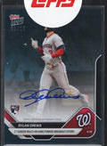 2025-topps-now-dylan-crews-87a-auto-10-washington-nationals-rookie-rc-baseball-card