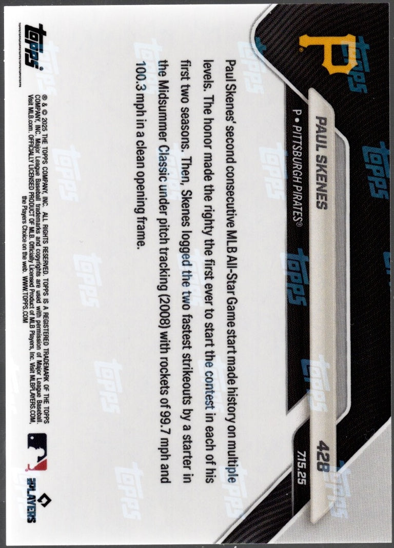 2025-topps-now-paul-skenes-428-gold-foil-50-pittsburgh-pirates-baseball-card