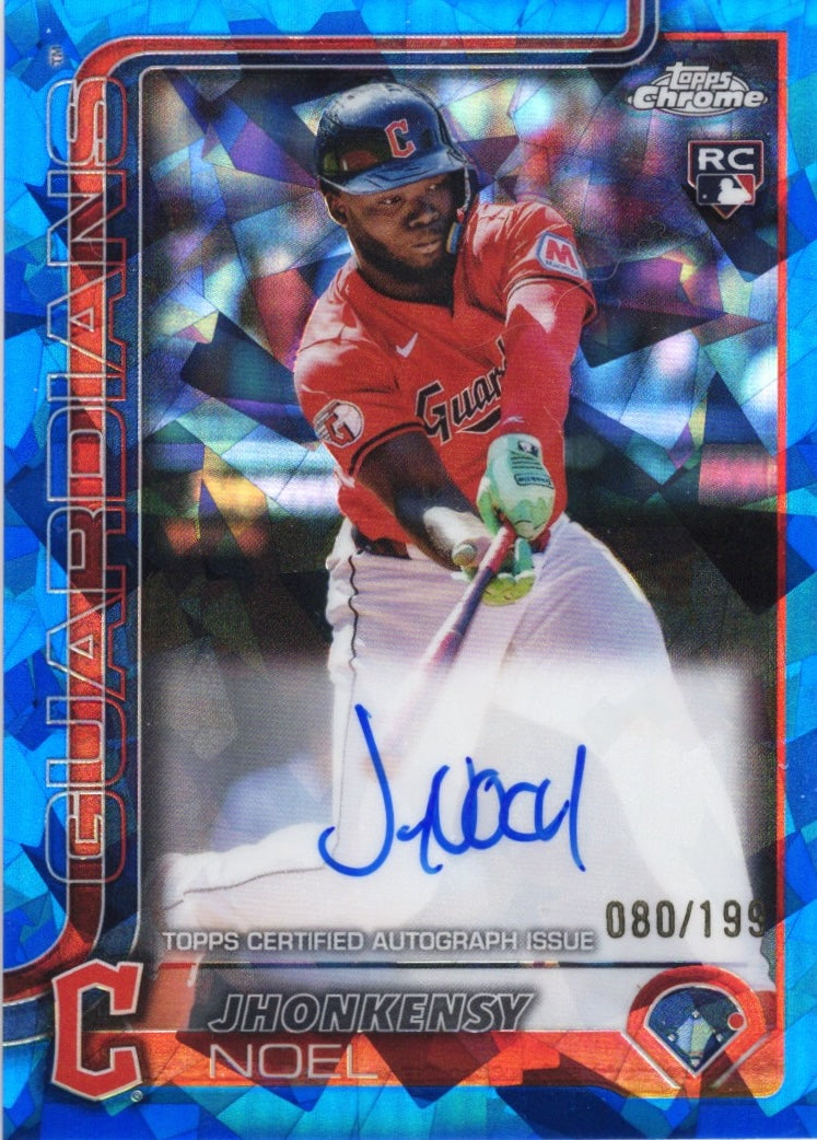 2025-topps-chrome-sapphire-jhonkensy-noel-rajn-auto-199-rookie-rc-baseball-card