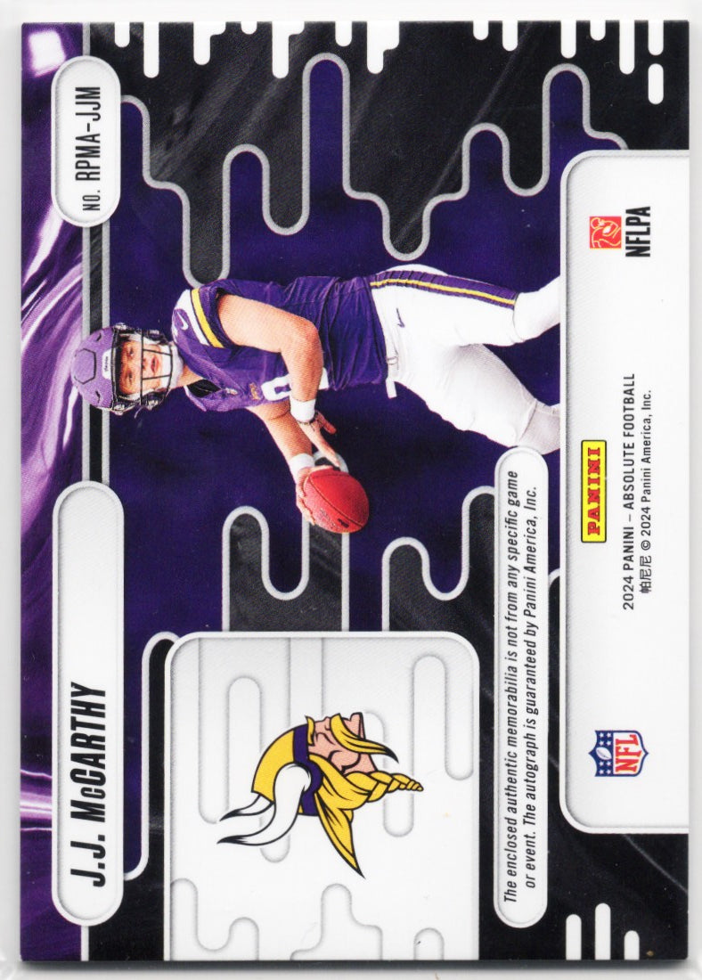 2024-panini-absolute-jj-mccarthy-rpmajjm-rookie-premiere-patch-auto-299-rookie-rc-football-card